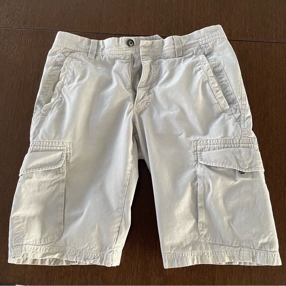 Men's Gray Cargo Shorts by Ermenegildo Zegna